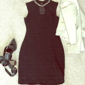 Sexy little black lace dress